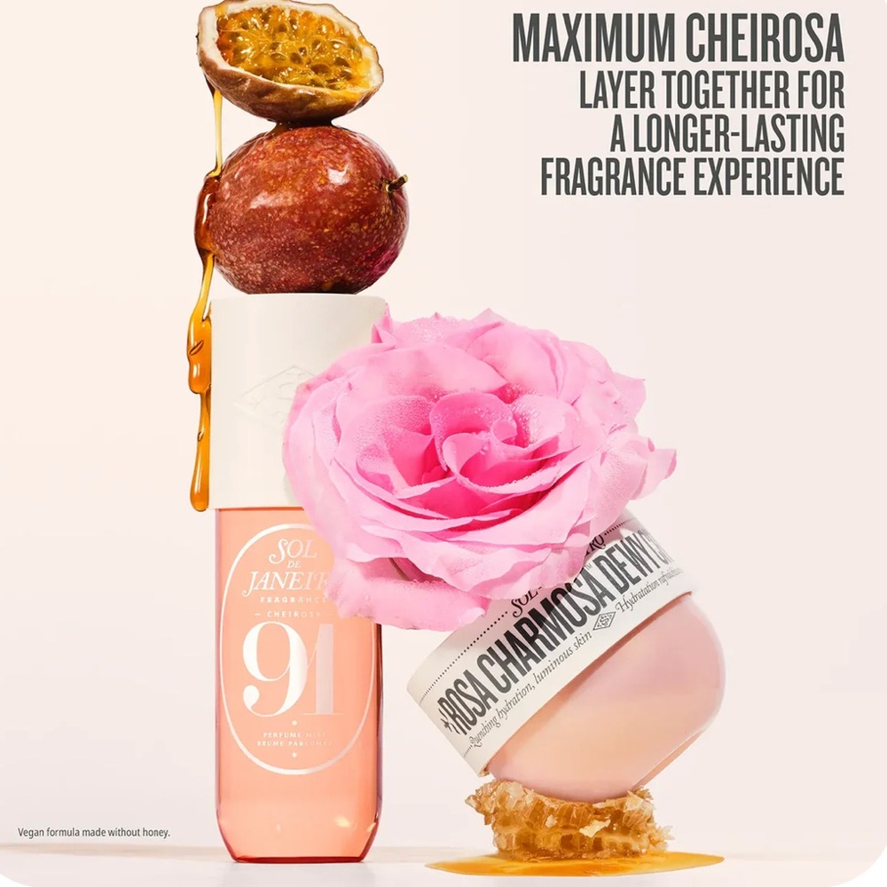 Sol de Janeiro ROSA CHARMOSA DEWY CREAM IN THE SCENT OF CHEIROSA 91, 2.5oz - Picture 10 of 15
